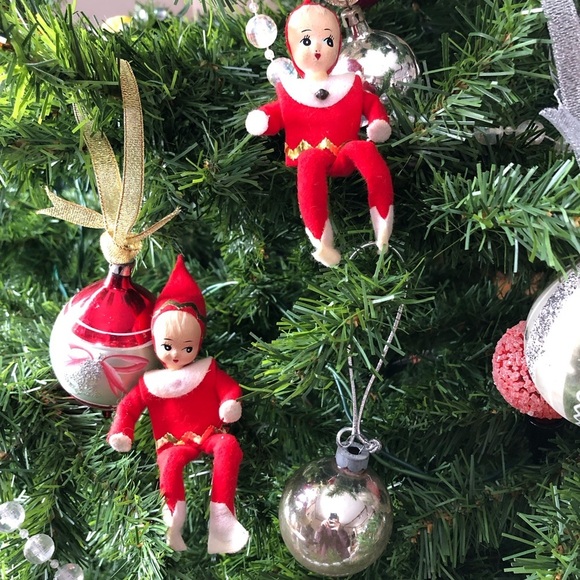 Vtg Paper Mache Face Pixie Elves - Picture 4 of 11